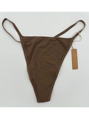 SKIMS Kim Kardashian T-String Thong Panty Oxide Brown PN-THG-2070 Womens Size 2X